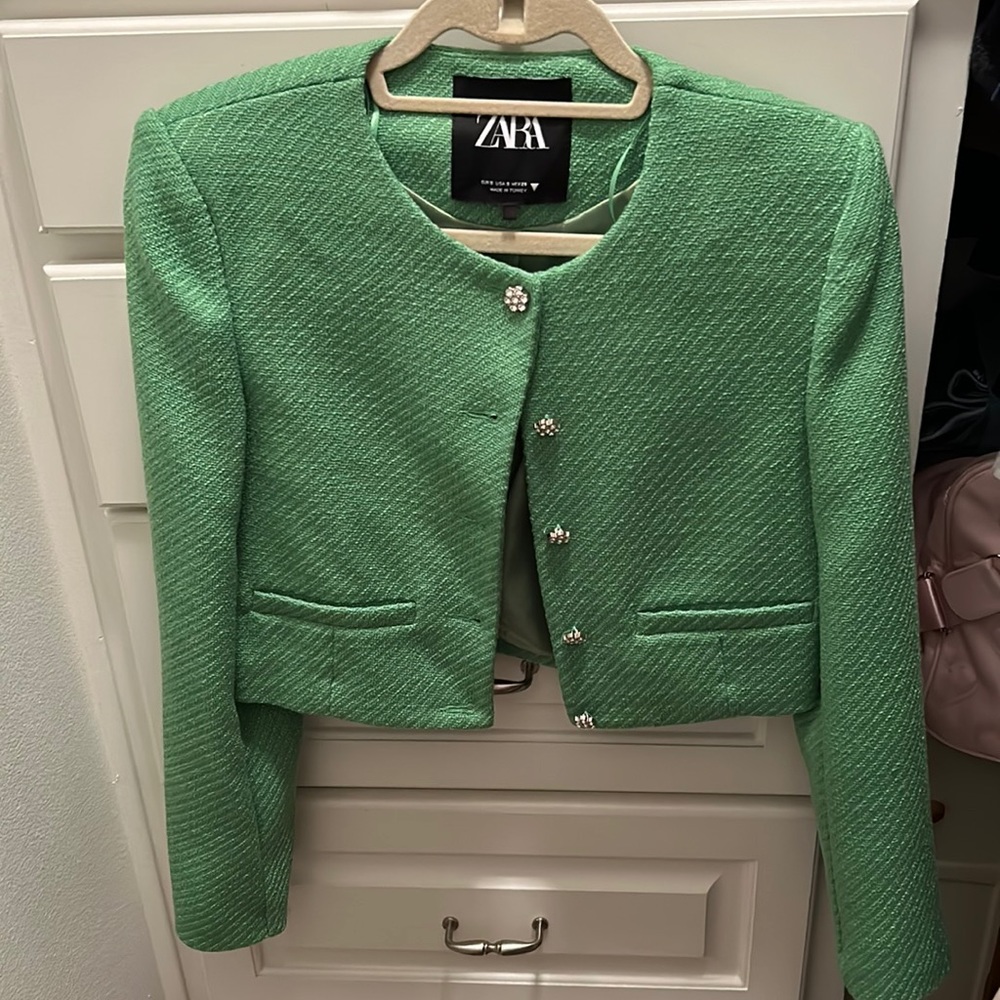 Zara Emerald Green Women's Blazer